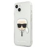 Karl Lagerfeld KLHCP13SKHTUGLS iPhone 13mini 5,4 srebrny/silver hardcase Glitter Karl`s Head